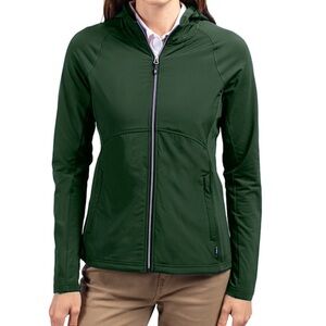 CUTTER & BUCK -  Ladies Adapt Eco Knit Full Zip Jacket in Hunter Green